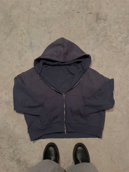 NAVY DOUBLE ZIP