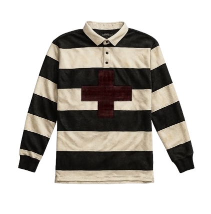 BLACK STRIPE RED CROSS (PREORDER)